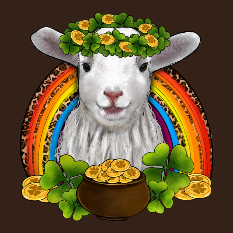 St Patricks Day Baby Sheep Shamrocks Gold Rainbow Heavy Core Tee by RanaPortraitStore | Teevron
