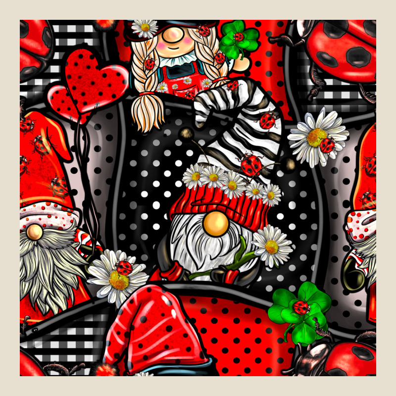 Ladybug Gnomes Seamless Pattern Urban Heavy Tee by BundleAndBundleShop | Teevron