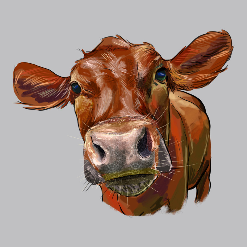 Red Angus Face Long Sleeve Tee by LillyAllenDesigns | Teevron