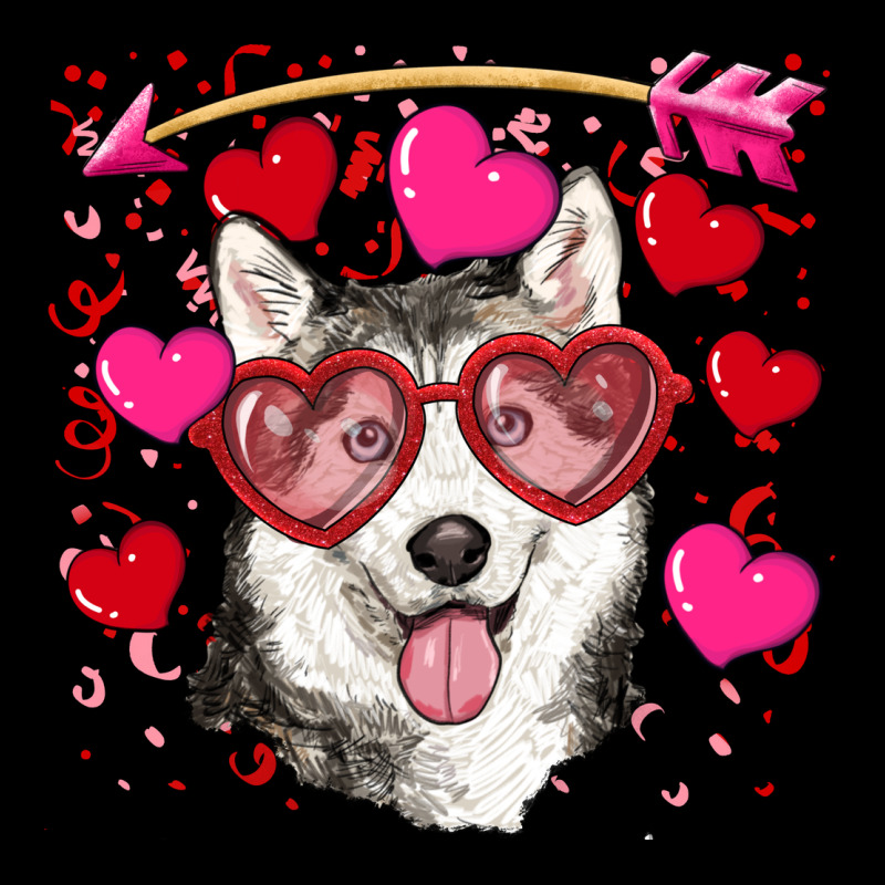 Valentine's Day Husky Ladies Tee by RanaPortraitStore | Teevron