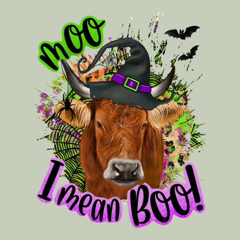 Moo I Mean Boo Cow Long Sleeve Tee by NancyCooperArtShop | Teevron