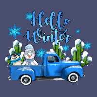 Hello Winter With Sniwman And  Truck Vintage Tee | Teevron