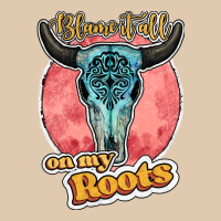 Blame It All On My Roots Bull Skull Black Heavyweight Sweatshirt | Teevron