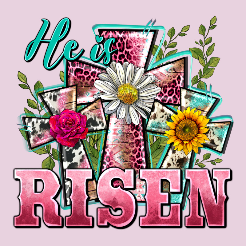 He Is Risen Cross Easter Classic Tee by BarkalooDesign | Teevron