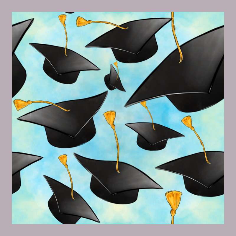 Graduation Cap Seamless Pattern Vintage Tee by BundleAndBundleShop | Teevron