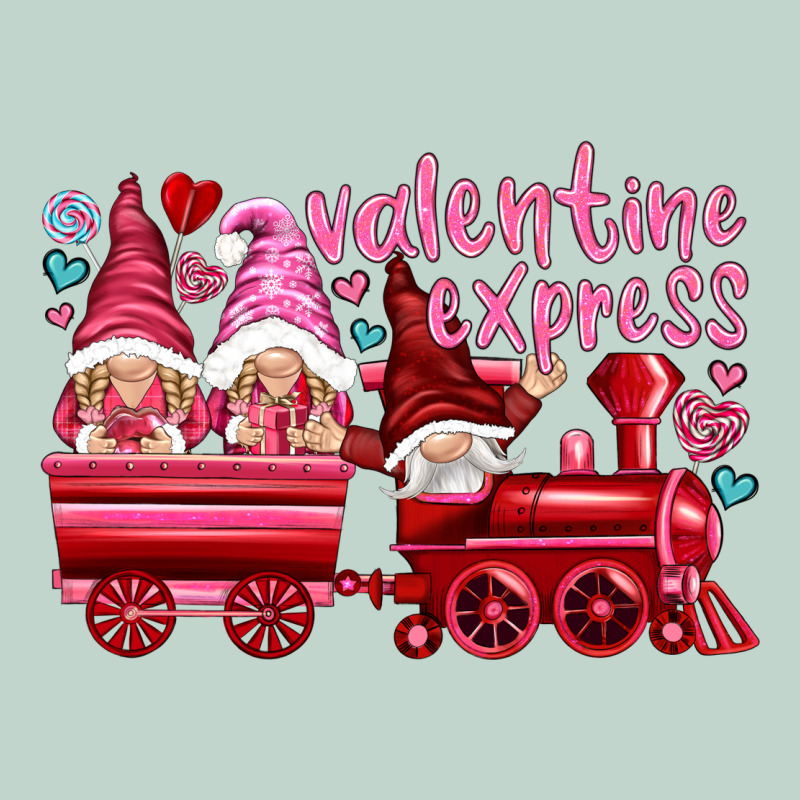 Valentines Express With Gnomies Zipper Hoodie by NancyCooperArtShop | Teevron