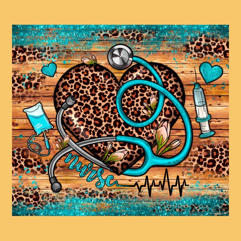 Nurse Leopard Heart Vintage Hoodie by JahusDesignShop | Teevron