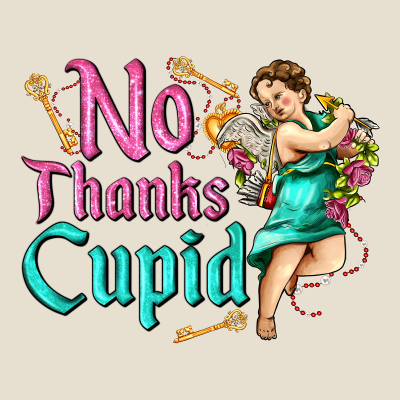No Thanks Cupid Urban Heavy Tee by AdoDesignShop | Teevron