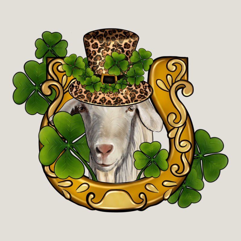 St Patricks Day Goat Horseshoe Shamrock Heavy Core Tee by RanaPortraitStore | Teevron