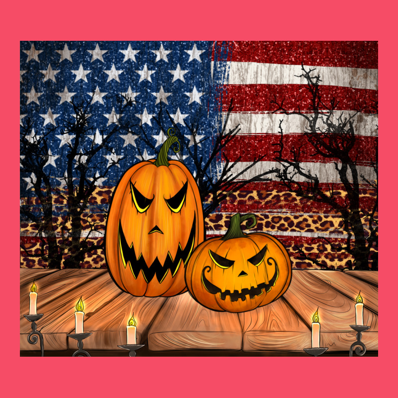 Halloween American Flag Tumbler Premium Sweatshirt by Jasminsmagicworld | Teevron