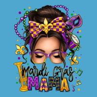 Mardi Gras Mama Messy Bun Premium Hoodie | Teevron