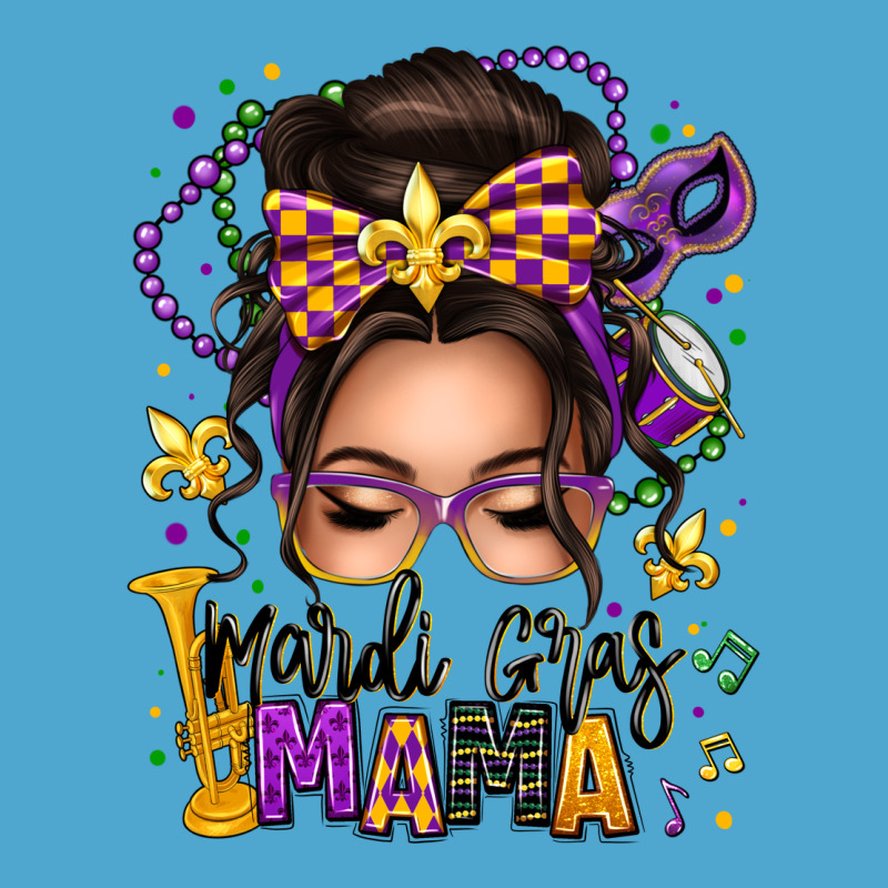 Mardi Gras Mama Messy Bun Premium Hoodie by texasbilliewilder | Teevron