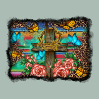 Wooden Cross Background Classic Tee | Teevron