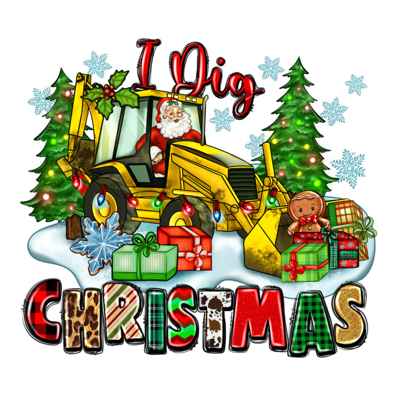 I Dig Christmas Ladies Tee by Zillion Design Studio | Teevron