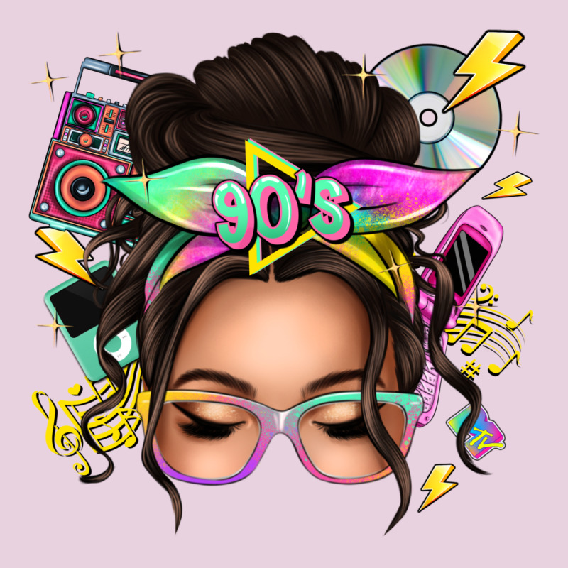 90s Messy Bun Ladies Tee by texasbilliewilder | Teevron