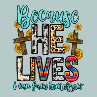 Because He Lives I Can Face Tomorrow Heavy Core Tee | Teevron