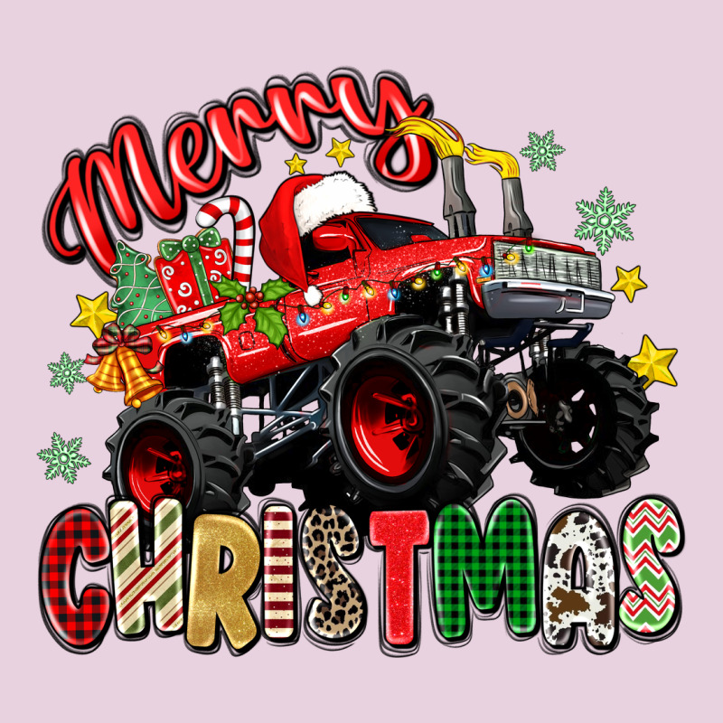 Merry Christmas Truck Ladies Tee by Zillion Design Studio | Teevron
