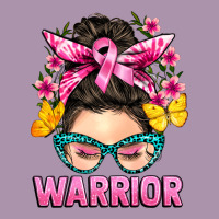 Cancer Warrior Messy Bun Heavyweight Hoodie | Teevron