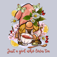 Just A Girl Who Loves Tea Gnome Heavyweight Hoodie | Teevron