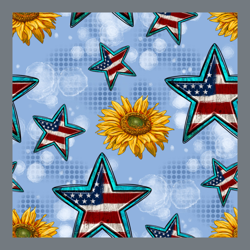 Patriotic Stars And Sunflower Heavyweight Sweatshirt by BundleAndBundleShop | Teevron