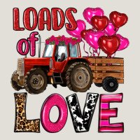 Valentine's Day Loads Of Love Tractor With Pin Heart Balloons Heavy Core Tee | Teevron