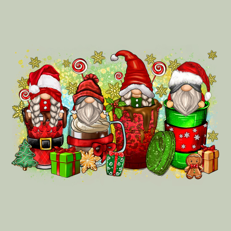 Christmas Gnome Coffee Cups Ladies Tee by Zillion Design Studio | Teevron