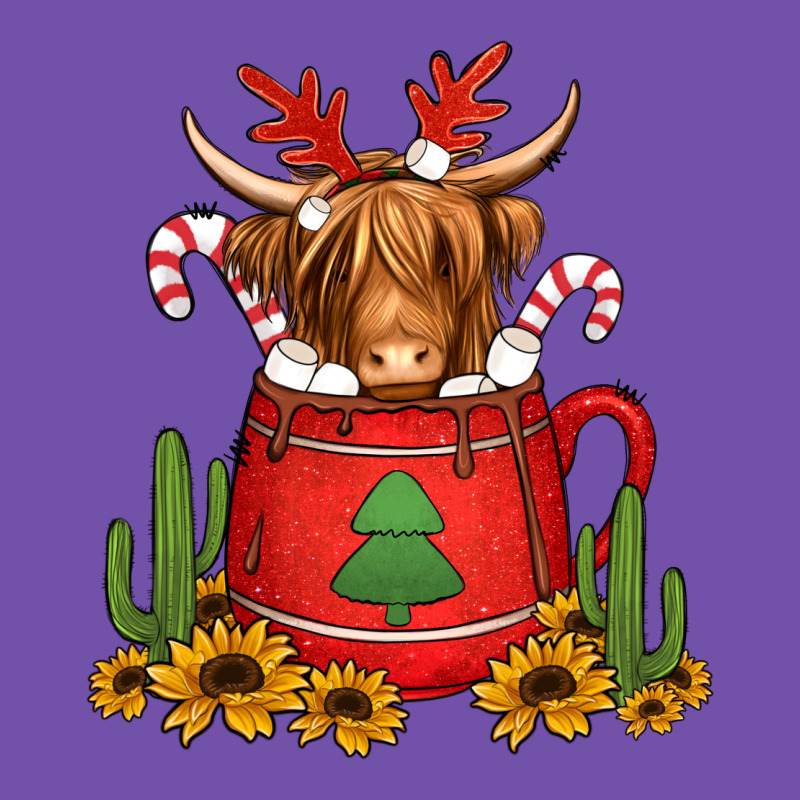 Hot Coco Christmas Highland Cow Premium Sweatshirt by Jasminsmagicworld | Teevron
