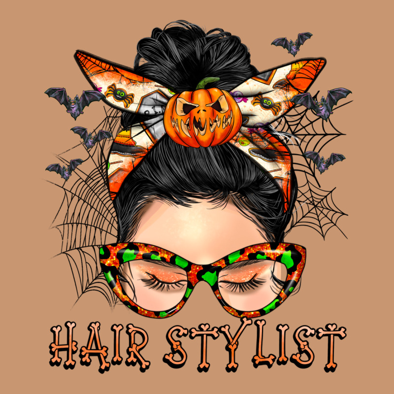 Hair Stylist Messy Bun Heavyweight Hoodie by BarkalooDesign | Teevron