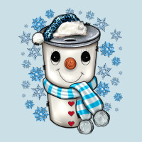 Snowman Coffee Cup Ladies Tee | Teevron