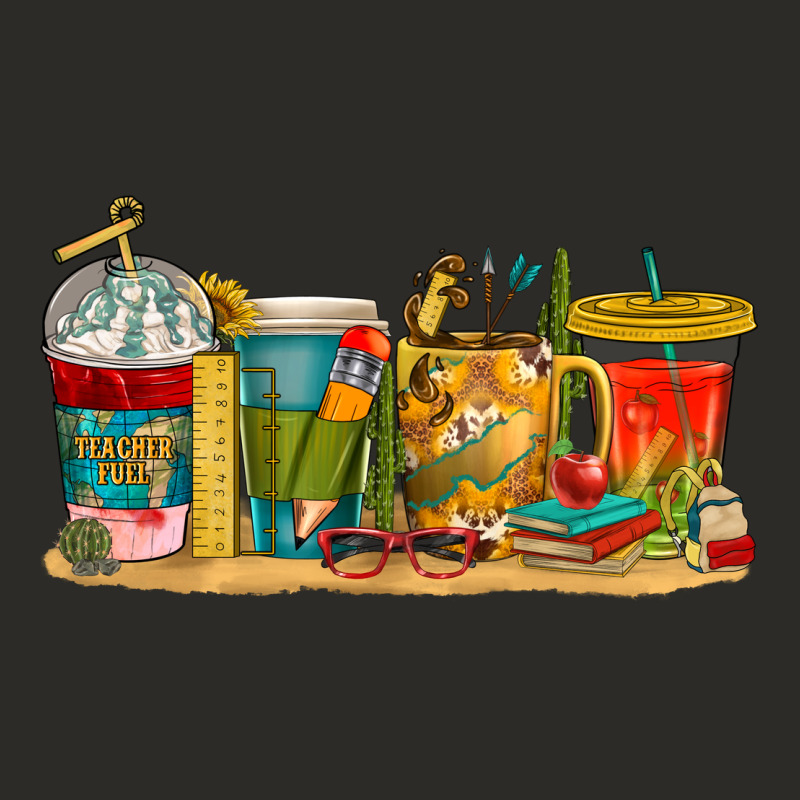Teacher Fuel Coffee Cups Heavy Core Tee by texasbilliewilder | Teevron