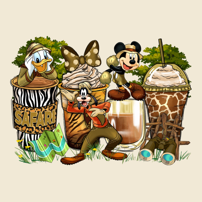Safari Cartoon Characters Coffee Cups Premium Tee by Zillion Design Studio | Teevron