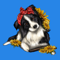 Border Collie With Bandanna Premium Hoodie | Teevron