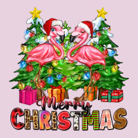Merry Christmas Flamingo Ladies Tee | Teevron