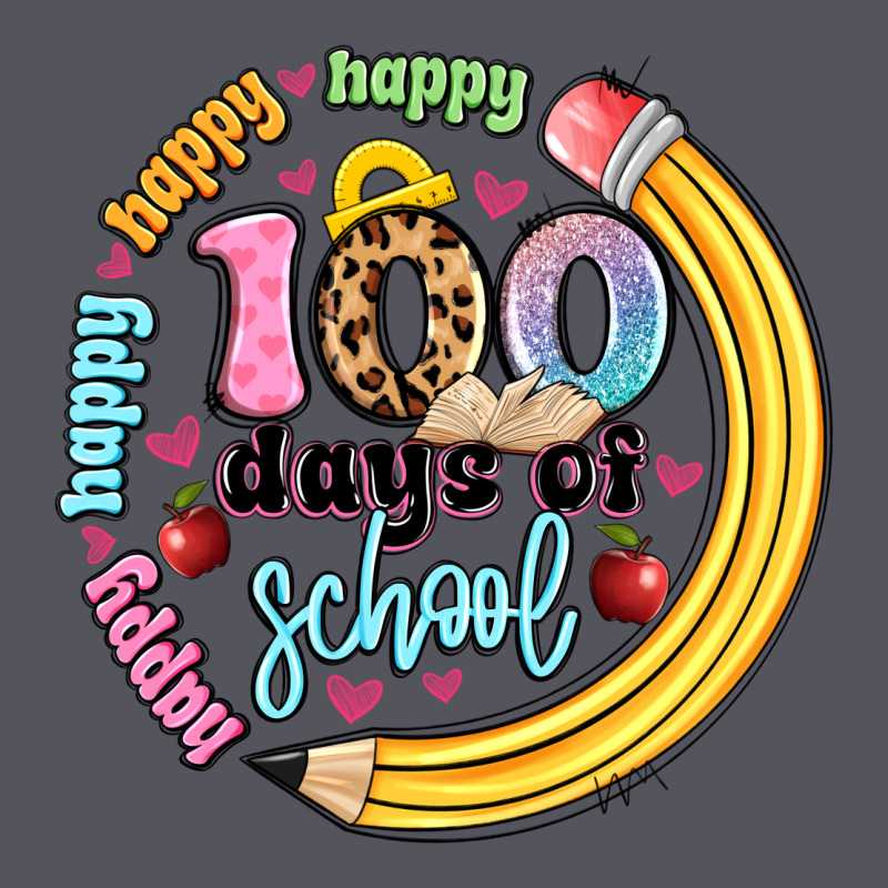Happy 100 Days Of School Vintage Hoodie by Artiststas | Teevron