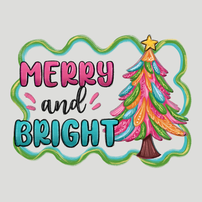 Merry And Bright Christmas Tree Zipper Hoodie by MaliasSmallBusiness | Teevron