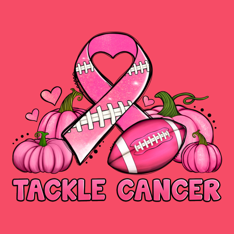 Tackle Cancer Pumpkins Football And Ribbon Breast Cancer Awareness Premium Sweatshirt by Jasminsmagicworld | Teevron