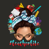 Teacher Life Messy Bun Heavy Core Tee | Teevron