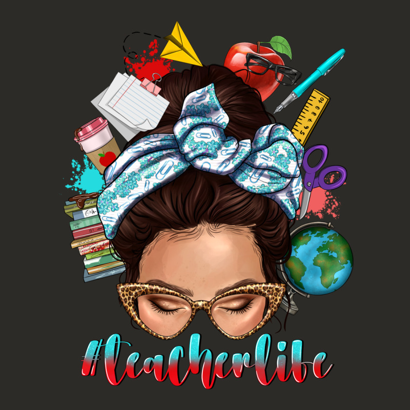 Teacher Life Messy Bun Heavy Core Tee by texasbilliewilder | Teevron
