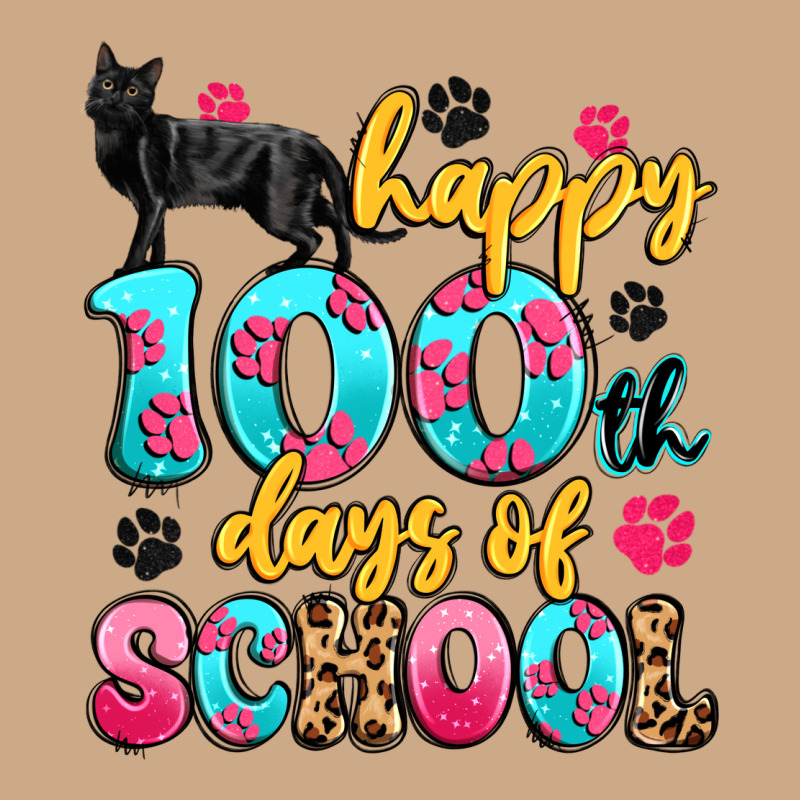 Happy 100th Days Of School Cat Vintage Hoodie by Artiststas | Teevron