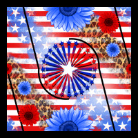 Patriotic Usa Flag And Sunflower Heavyweight Sweatshirt | Teevron