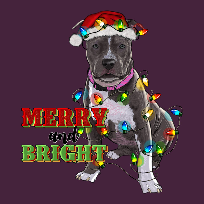 Merry And Bright Pitbull Premium Tee by RanaPortraitStore | Teevron