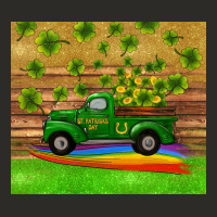 St Patricks Day Truck Shamrock With Rainbow Tumbler Heavy Core Tee | Teevron