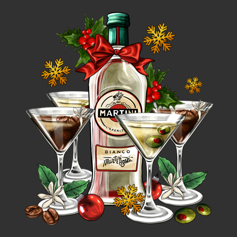 Christmas Martini  And Martini Bottle Urban Heavy Tee by AdoDesignShop | Teevron