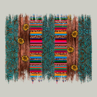Sunflower Serape Brush Stroke Heavyweight Hoodie | Teevron