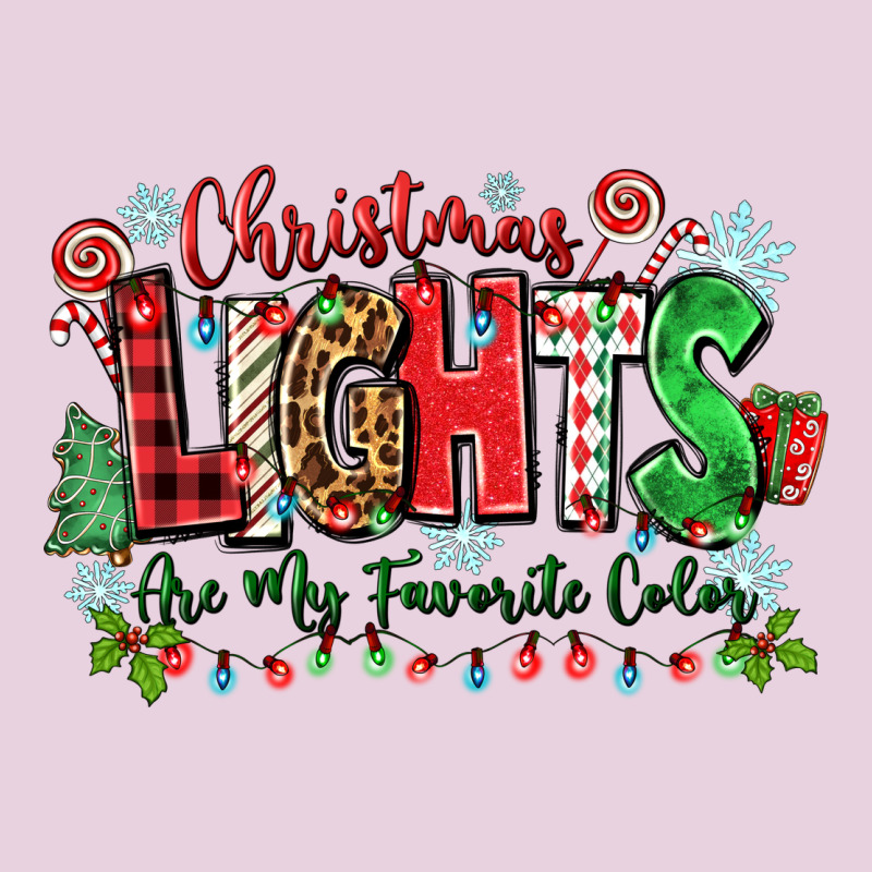 Christmas Lights Are My Favorite Color Ladies Tee by Zillion Design Studio | Teevron