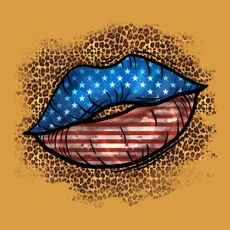 Western 4 Of July Lips Urban Heavy Tee by BundleAndBundleShop | Teevron
