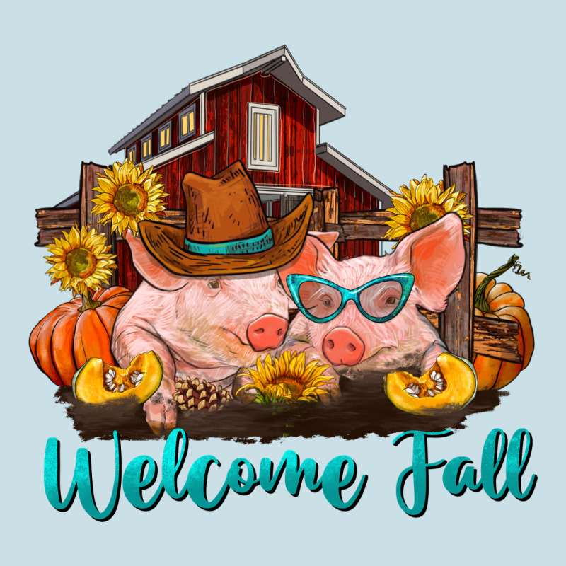 Welcome Fall Pigs Ladies Tee by RanaPortraitStore | Teevron