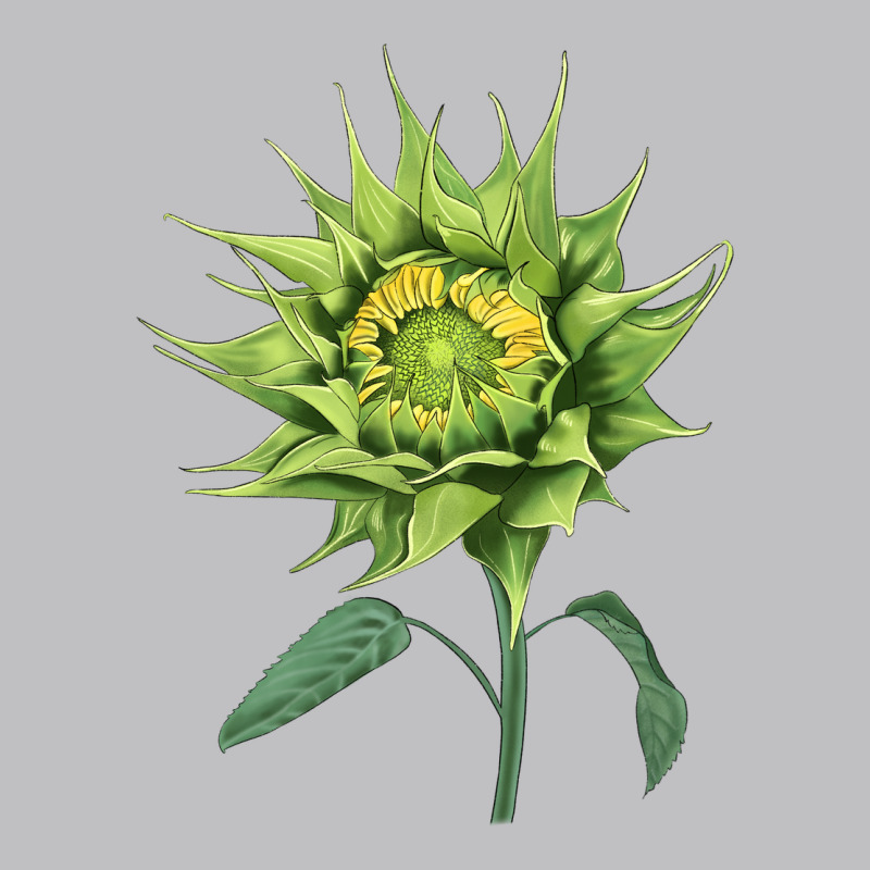 Sun Fill Green Green Sunflower Long Sleeve Tee by LillyAllenDesigns | Teevron
