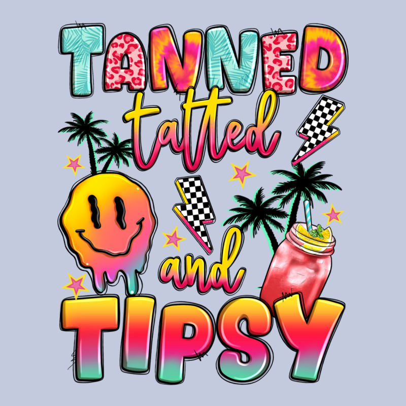 Tanned Tattled And Tipsy Long Sleeve Tee by JahusDesignShop | Teevron