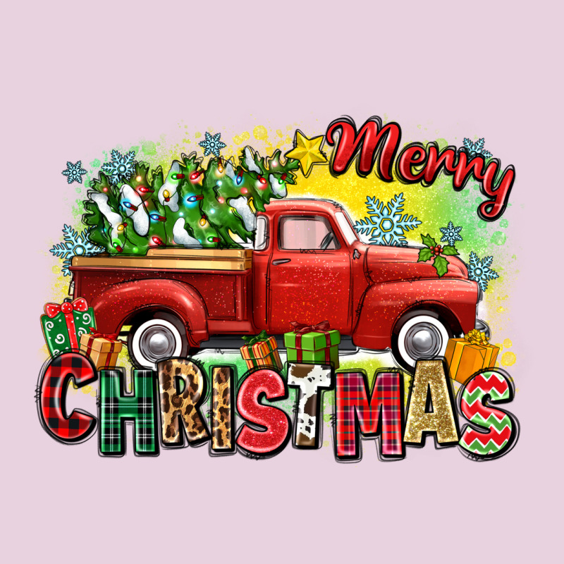 Merry Christmas Truck Ladies Tee by Zillion Design Studio | Teevron